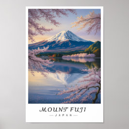 Mount Fuji Japan Väggkonst, Ikonisk vulkan Poster