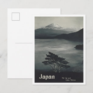 Mount Fuji Japan Vintage Resa Vykort