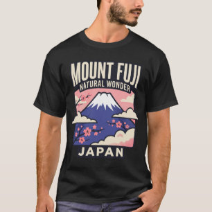 Mount Fuji Japan Vintage Resemål Poster Retro 70-t T Shirt