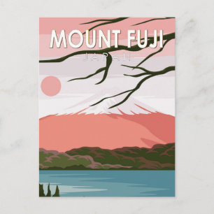 Mount Fuji Japan Vintage Vykort