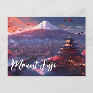 Mount Fuji Japan Vykort