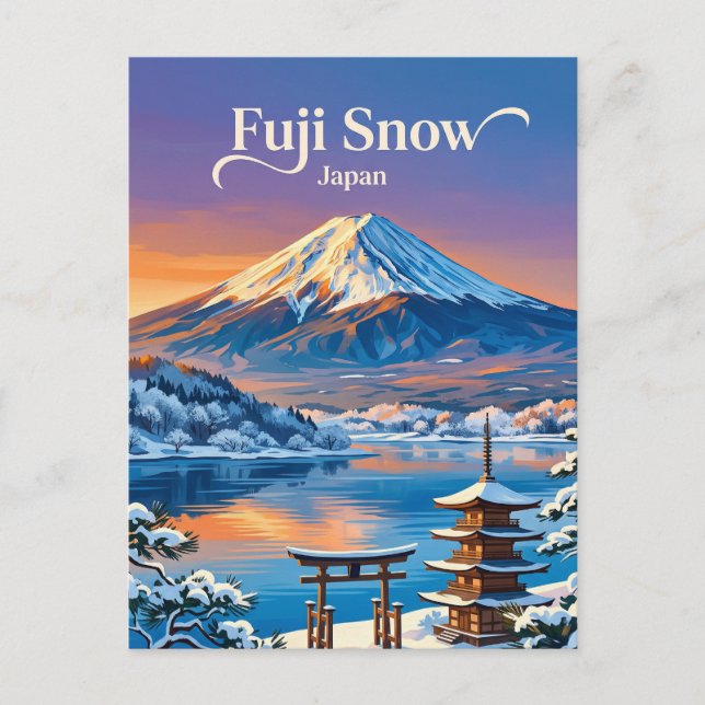 Mount Fuji Japan Vykort (Framsida)