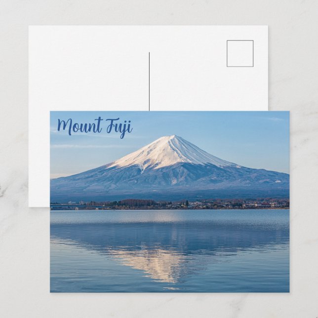 Mount Fuji Japans landskap Vykort (Fram/baksida)
