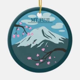 Mount Fuji Julgransprydnad Keramik