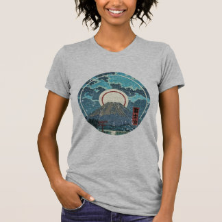 Mount Fuji måne Tee Shirt