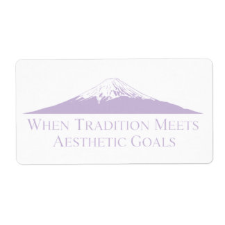 Mount Fuji Minimalist Stickers – Lavender Fraktsedel