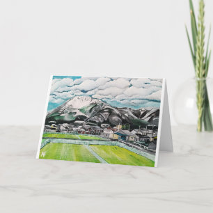 Mount Fuji Painting av Alfred Fox Kort