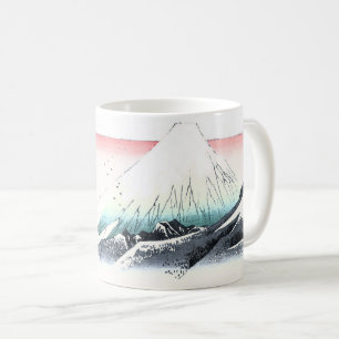 Mount Fuji Ukiyo-e vid Hiroshige Kaffemugg