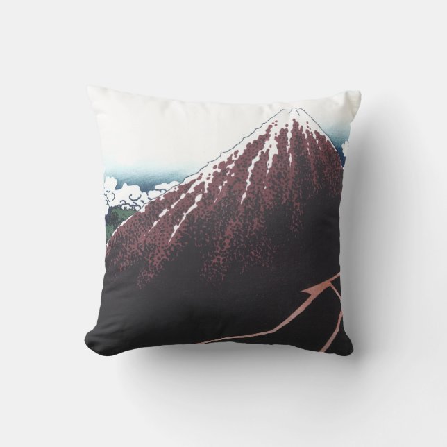Mount Fuji Ukiyo-e vid Hokusai, japan Kudde (Framsida)