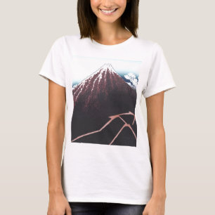 Mount Fuji Ukiyo-e vid Hokusai, japan Tee Shirt