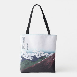 Mount Fuji Ukiyo-e vid Hokusai, japan Tygkasse