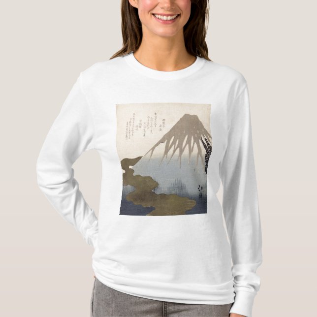 Mount Fuji under snön T-shirt (Framsida)