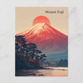 Mount Fuji vintage Vykort