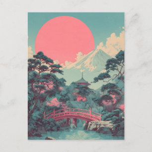 Mount Fuji vintage Vykort