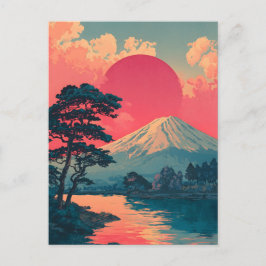 Mount Fuji vintage Vykort