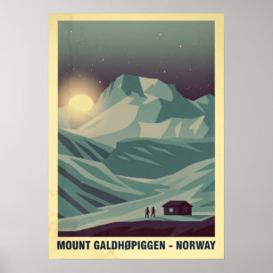 Mount Galdhøpiggen Norge V05 Poster