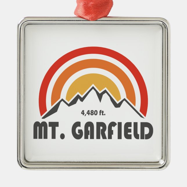 Mount Garfield New Hampshire Julgransprydnad Metall (Framsidan)