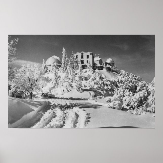 Mount Hamilton, California Slicka Observatory Poster (Framsidan)