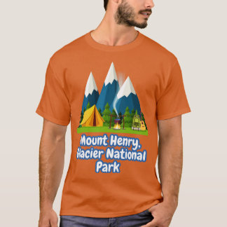 Mount Henry Glacier nationalpark T Shirt