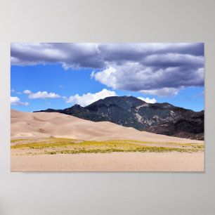 Mount Herard, Underbar Sand Dunes, Colorado Poster