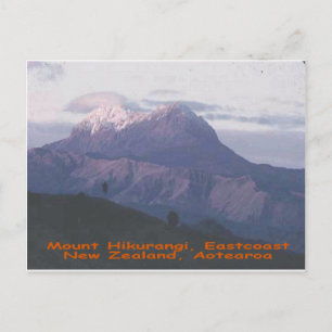 Mount Hikurangi,Nya Zeeland, Aotearoa Vykort