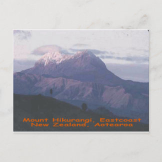 Mount Hikurangi,Nya Zeeland, Aotearoa Vykort