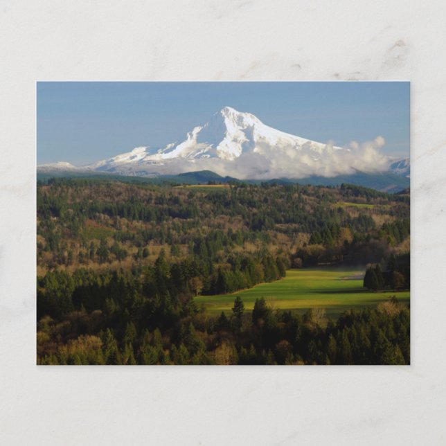 Mount Hood, Jonsrud Utsiktsplats, Sandy, Oregon Vykort (Framsida)