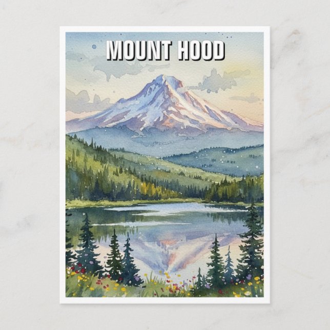 Mount Hood National Forest Oregon Vykort (Framsida)