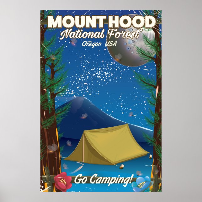 Mount Hood National Forest-resoreraffisch Poster (Framsidan)