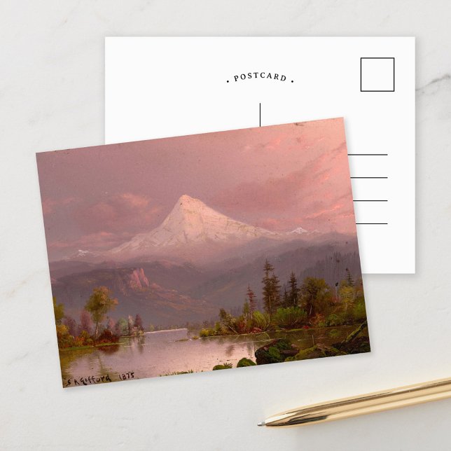 Mount Hood, OR | Sanford Robinson Gifford Vykort (Skapare uppladdad)