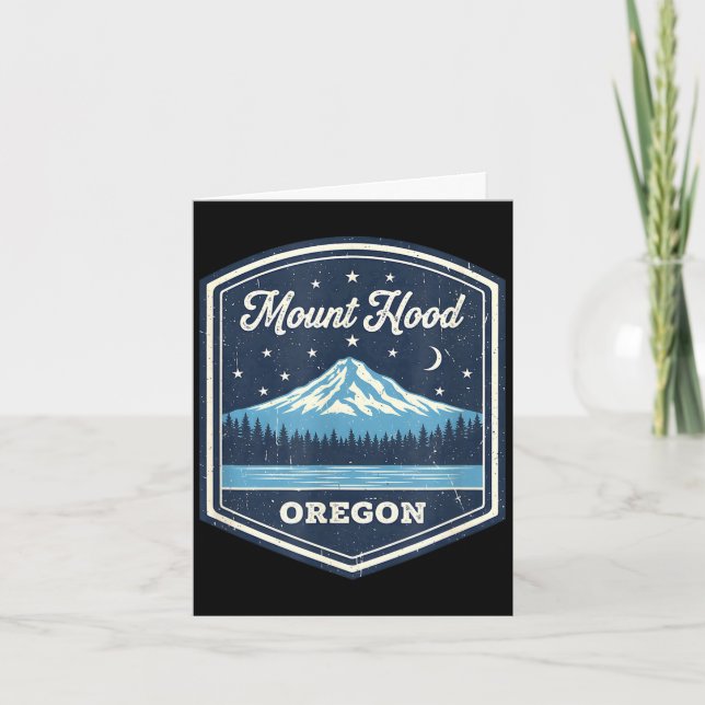 Mount hood oregon berg natur utomhus kort (Framsida)