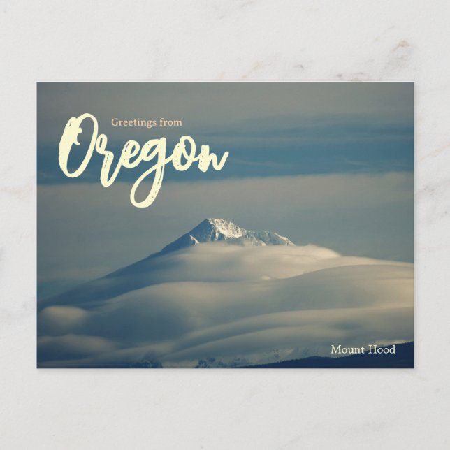 Mount Hood Oregon Scenisk Resa  Vykort (Framsida)