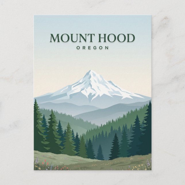 Mount Hood Oregon Vykort (Framsida)