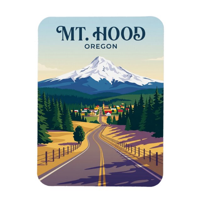 Mount Hood Road USA blir Magnet (Vertikal)