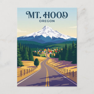 Mount Hood Road USA blir Vykort