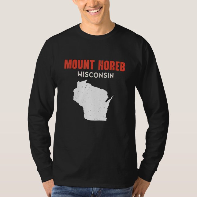 Mount Horeb USA State America Travel Montanan Hele T Shirt (Framsida)
