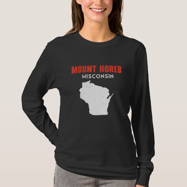 Mount Horeb USA State America Travel Montanan Hele T Shirt (Framsida)