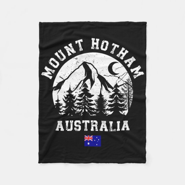 Mount Hotham Victoria Alperna Australien Skidort S Fleecefilt (Framsidan)