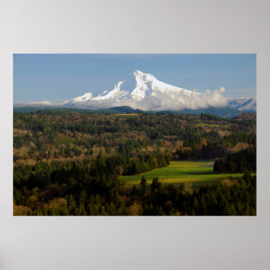 Mount Huva, Jonsrud Viewpoint, Sandy, Oregon Poster