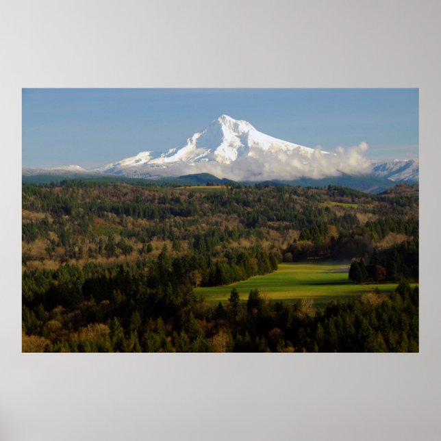 Mount Huva, Jonsrud Viewpoint, Sandy, Oregon Poster (Framsidan)