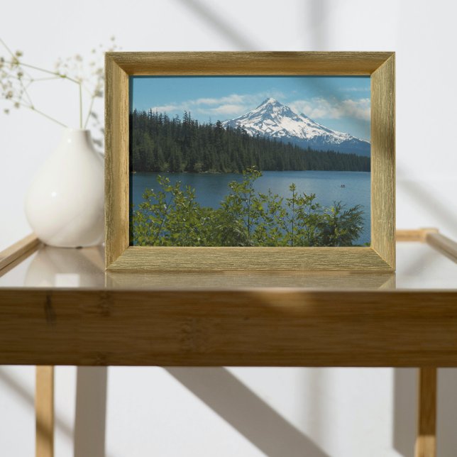 Mount Huva och Scenia Sjö Ligcape Fototryck (In Situ Framed)