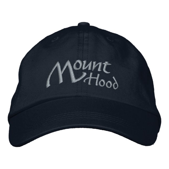 Mount Huva Oregon Portland Hat Broderad Keps (Framsida)