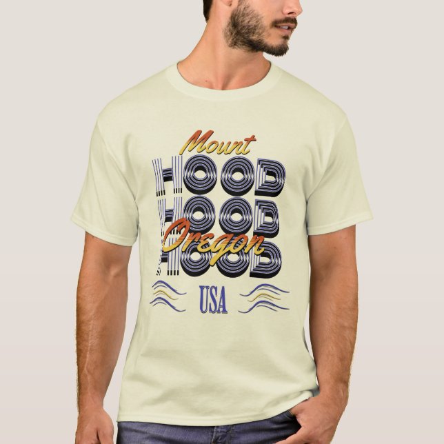 Mount Huva, Oregon T Shirt (Framsida)
