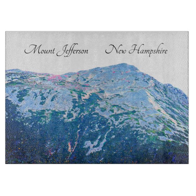 Mount Jefferson Glass Caking Board (Framsidan)