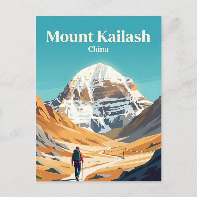 Mount Kailash Kina Vykort (Framsida)