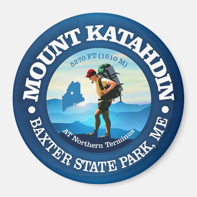 Mount Katahdin (C) Magnet (Framsidan)