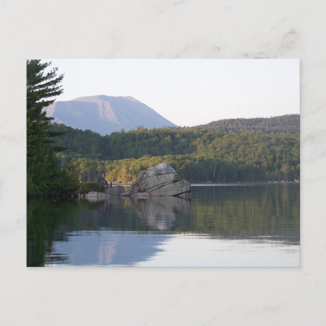 Mount Katahdin från Rainbow Sjö Vykort (Framsida)