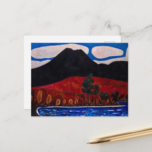 Mount Katahdin, Hösten av Marsden Hartley Helg Vykort (Fram/Back In Situ)