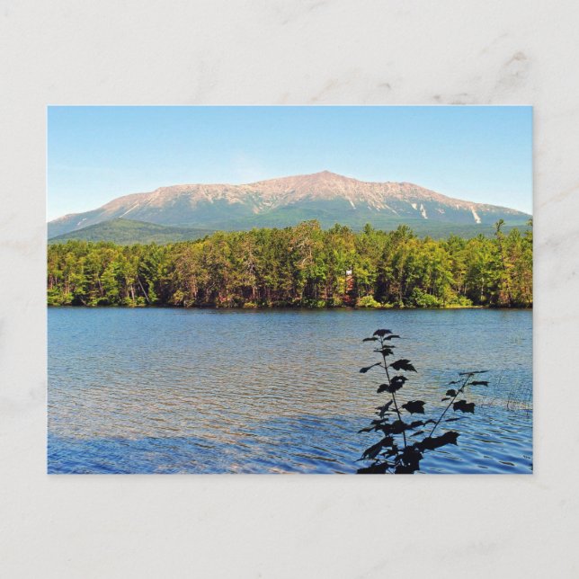 Mount Katahdin Maine Postcard Vykort (Framsida)