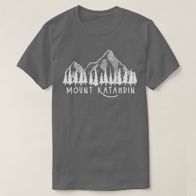 Mount Katahdin Mountain Maine ME Mountains Hiking T Shirt (Design framsida)